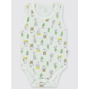 Civil Baby Erkek Bebek Çıtçıtlı Badi 1-18 Ay Ekru