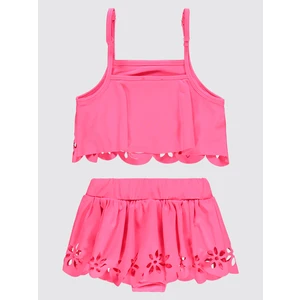 Civil Girls Kız Çocuk Mayo Set 2-12 Yaş Neon Pembe