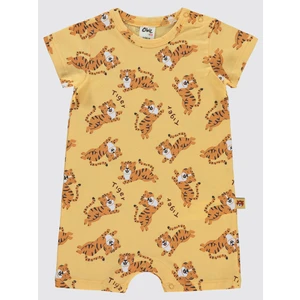 Civil Baby Erkek Bebek Patiksiz Tulum 6-18 Ay Soft Turuncu