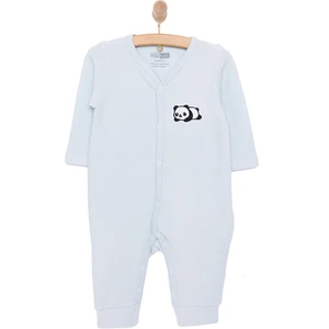 Yenidoğan Erkek Bebek Patiksiz Tulum Açık Mavi