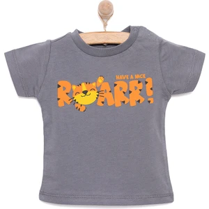 Hellobaby Basic Erkek Kaplan Baskılı T-Shirt Erkek Bebek