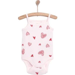 Hellobaby Kız Bebek Body Bisiklet Yaka Ip Askılı Pembe 3 Ay