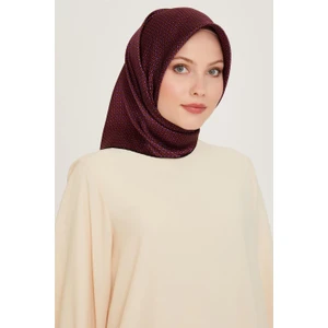 Klasik Desenli Sura Saf İpek Eşarp 9210D 01
