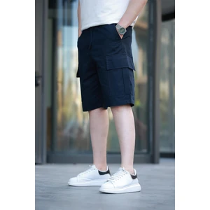 Lacivert Kargo Cepli Erkek Şort E6571
