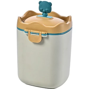 Bebek Süt Tozu Saklama Kutusu 230G/430G Kapasiteli Kaşıklı Formül Dispenseri-Sarı, L (Yurt Dışından)