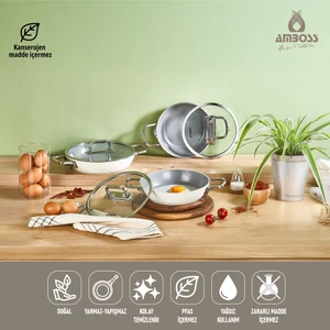 Sera Nova 6 Parça Seramik Sahan Seti - Beyaz