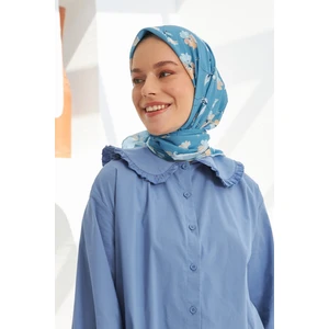 Daisy Indigo  Pamuk Viskon Eşarp