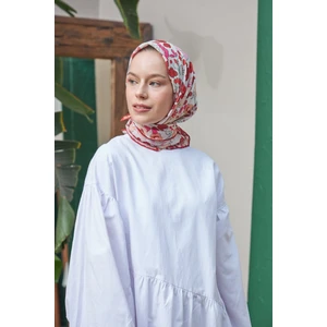 Nergis Kırmızı  Pamuk Viskon Eşarp