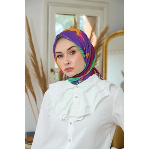 Yaz Işıltısı Koleksiyonu Soft Eşarp Mor Bordo 1189-04