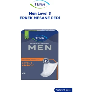 Men Level-3, Erkek Mesane Pedi, 5 Damla, 16’lı Paket