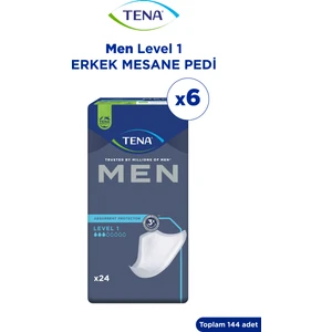 Men Level-1, Erkek Mesane Pedi, 3 Damla, 24'lü 6 Paket 144 Adet