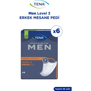 Men Level 3 - Erkek Mesane Pedi - 5 Damla - 16’lı 6 Paket