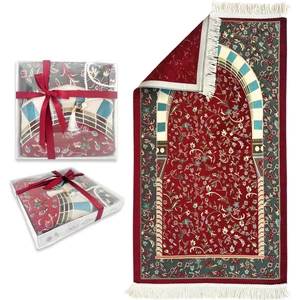 Arabic Mescid-I Nebevi Ravza Şönil Seccade Set