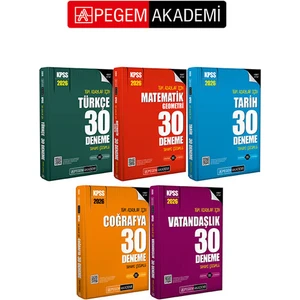 Pegem Akademi 2026 Kpss Tüm Adaylar Için 150 Deneme Seti (5.kitap