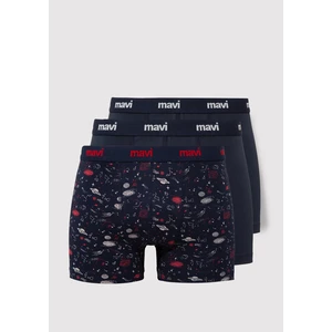 3lü Lacivert Boxer 0910616-900