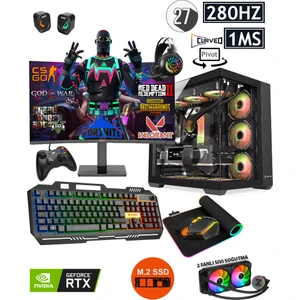 Mirage X64 Ryzen 7 5700X 32GB Ram 1tb M.2 Nvme SSD 8gb RTX4060 Sıvı Soğutmalı 27" 280Hz Premium Masaüstü Oyuncu Bilgisayarı