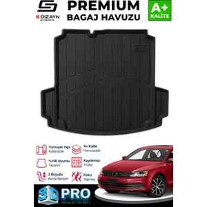 Vw Jetta 3D Pro Bagaj Havuzu Cepli 2011 Üzeri A+ Kalite