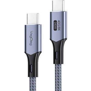 USB 4.0 E-Mark 240W 40GBPS Thunderbolt 4 8k 60Hz Type-C Görüntü Hızlı Şarj ve Data Kablosu 50 cm
