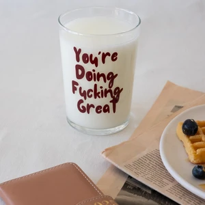 Beige & Stone You'Re Doing Fucking Great Cam Meşrubat & Su Bardağı - 510 ml