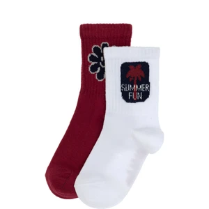 U.s. Polo Assn. Kız Çocuk Vişne Çorap (Soket) 50311328-VR223