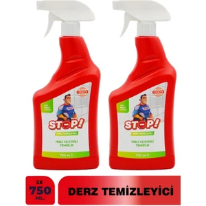 Stop Forte Kokusuz Derz Temizleyici 2×750 ml - Güçlü Formülüyle Etkili Kir ve Leke Giderici