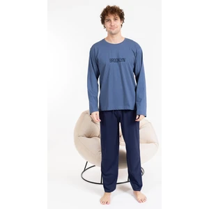 Mutlu City Erkek Penye Pamuk Regular Kalıp Sıfır Yaka Pijama Takımı A803123