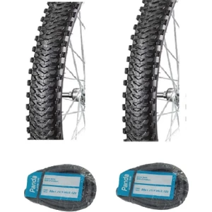 Diamond 26 Jant 26x1.95 Bisiklet Dış Lastiği B1435 X 2 Adet + Panda Iç Lastik Seti