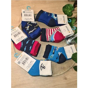 Kıpırık Baby 6 Çift Havlu Pamuklu Kaydırmaz Taban Kışlık Balık Desenli Erkek  Çocuk ve Bebek Soket Çorap