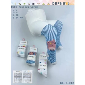 Kıpırık Baby 3 Adet Kışlık Pamuklu Kedi Desenli Kız Çocuk ve Bebek Külotlu Çorap