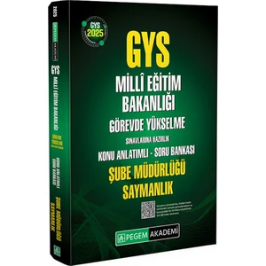 2025 GYS MEB Görevde Yükselme Sınavlarına Hazırlık Konu Anlatımlı