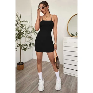 Merry See Askılı Vücudu Saran Şık Mini Elbise