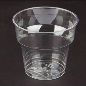 25 adet Kristal Plastik Bardak 180 cc