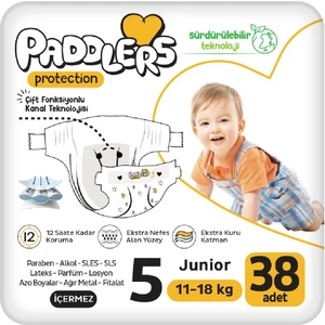 Protection Bebek Bezi 5 Numara Junior 38 Adet (11-18 kg) Jumbo Paket