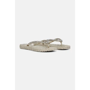 Ilse Jacobsen Platin CHEERFUL03G - Platin Taşlı Parmak Arası Terlik