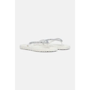 Ilse Jacobsen Creme CHEERFUL03G - Krem Taşlı Parmak Arası Terlik