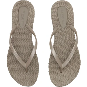 Ilse Jacobsen Atmosphere CHEERFUL02 - Bej Düz Parmak Arası Terlik