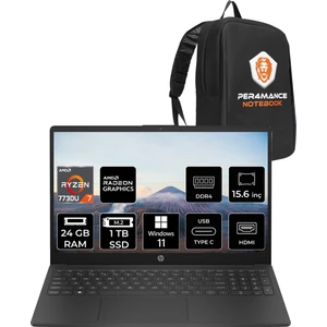 Hp 15 Amd Ryzen 7 7730U 24GB 1tb SSD 15.6" Fhd Windows 11 Pro Taşınabilir Bilgisayar & Per4 Çanta 8M1T1EAPN423