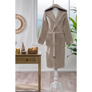 Woven Kapüşonlu Bornoz