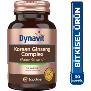 Korean Ginseng Complex (Panax Ginseng) 30 Bitkisel Kapsül - Panax Ginseng, Ginkgo Biloba, L-Arjinin