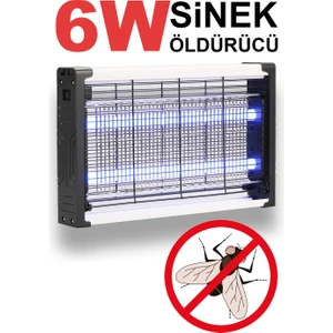6W Iki Ledli Uv Işıklı Elektrikli Profesyonel Ultraviole Büyük Boy Sinek Sivrisinek Öldürücü