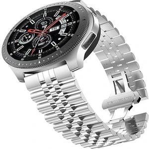 Huawei Watch Gt5/gt4/gt3 Pro 46MM Uyumlu Rolex Tasarım Paslanmaz Çelik Rolex Kordon