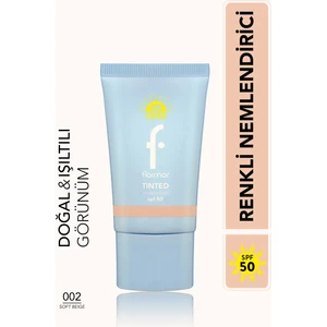 Sun Lovers Nemlendirici Etkili & Doğal Bitişli Renkli Güneş Koruyucu SPF50 (002 Soft Beige) 8682536090346