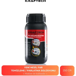Yeni Nesil Premium I Buharlı Far Temizleme Sıvısı Ve Parlatma Solüsyonu I Kloroform Uyumlu I 250 gr