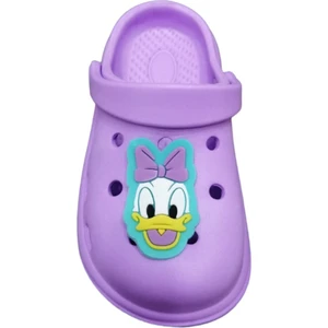 Duffy Duck Desenli Günlük Kaydırmaz Tabanlı Kız Çocuk Ev Anaokulu Deniz Yumuşak Sandalet Terlik