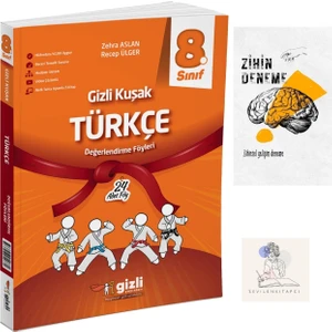 Gizli Yayınları 8.Sınıf Gizli Kuşak Türkçe Değerlendirme Föy+Zihin Deneme-Gz275