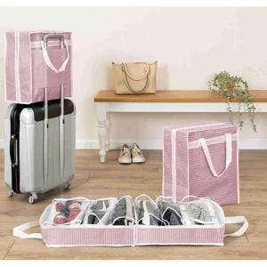 6 Bölmeli Desenli Ayakkabı Hurcu Seyahat Tipi Valiz Üstü Hurç (35 x 22 x 40)