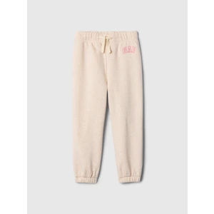 Kız Bebek Pembe Gap Logo Kalp Desenli Pull-On Jogger Fleece Eşofman Altı