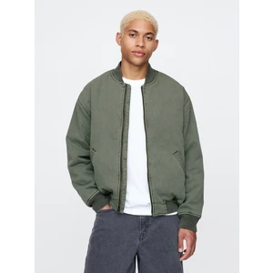 Erkek Haki Oversize Bomber Ceket