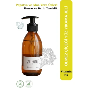 Zühre Therapy Doğal Yüz Yıkama Jeli | Ölmez Çiçeği, Aloe
Vera & Vitamin Destekli 200 ml