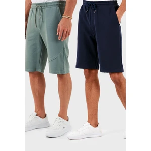 Pamuklu Regular Fit Normal Bel Cepli 2'li Paket Şort Erkek Şort 590804142S2